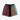 "Slicer" Panel Shorts (maroon/teal)