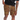 "LICORICE" POLYESTER SHORTS (BROWN PRINTED)