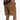 "LICORICE" POLYESTER SHORTS (BROWN PRINTED)