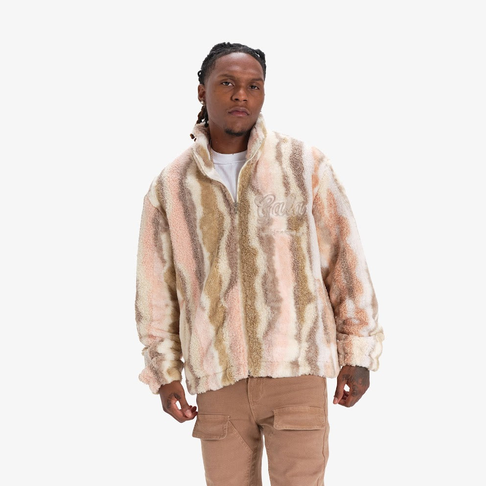 Plush sherpa jacket sale