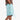 "Rhinestone" Terry Shorts (washed skyblue)