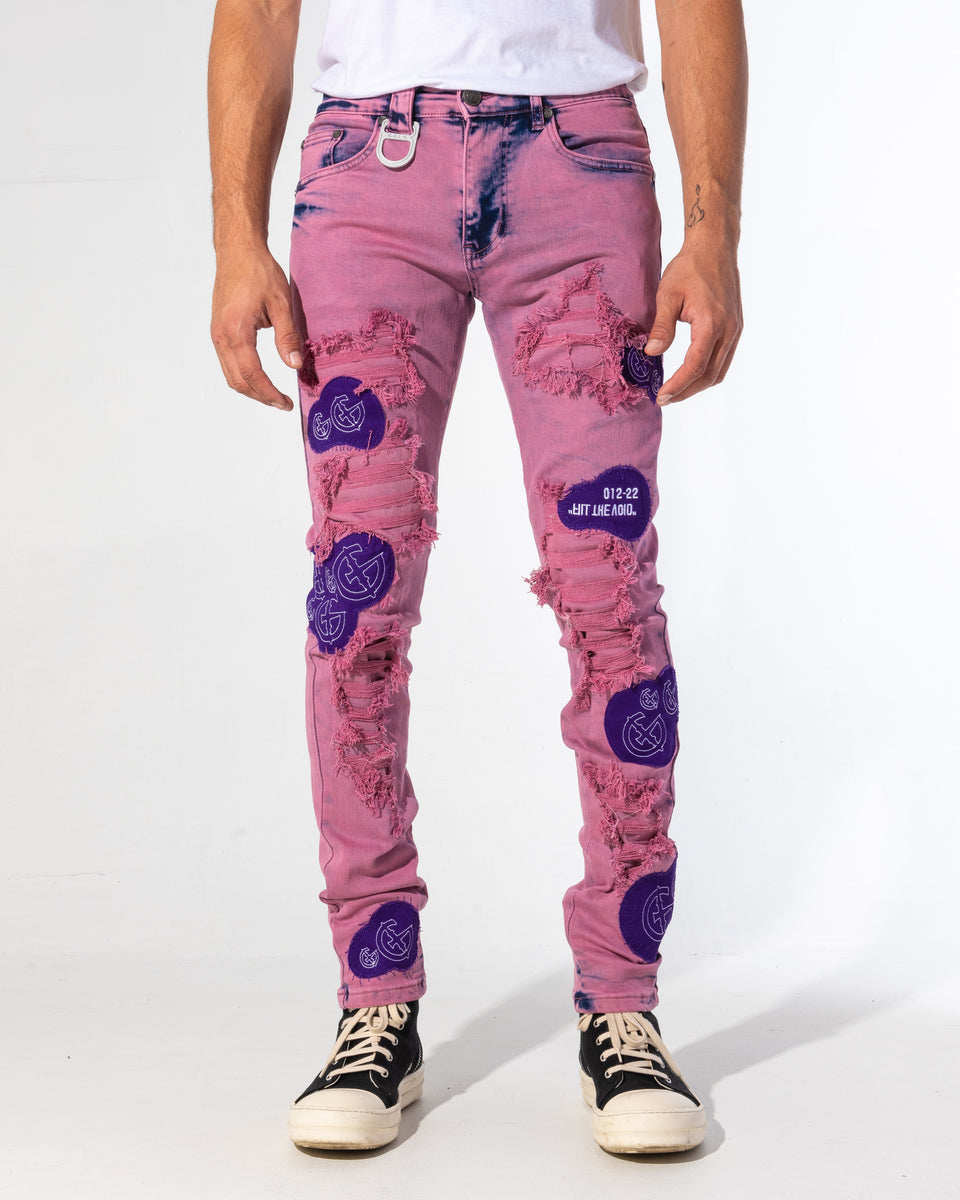 FILL THE VOID DENIM (GRAPE WASH/PATCHWORK) – Gala Original