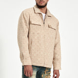 GROOVE QUILTED JACKET (SAND)