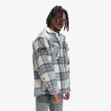 FURY FLEECE FLANNEL JACKET (GREY ICE)