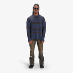 BLURR MOHAIR SWEATER (NAVY/MAGENTA)