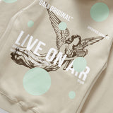 LIVE ON AIR HOODIE (CEMENT)