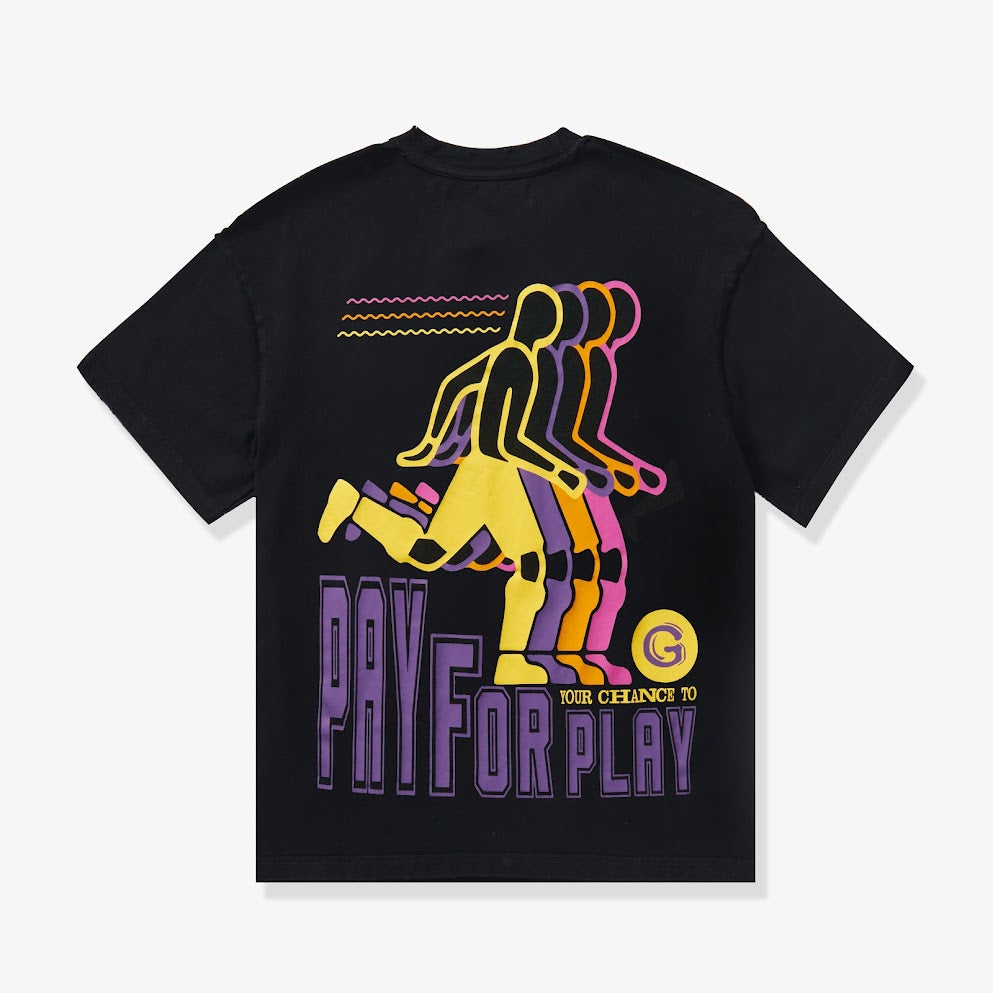 "PAY FOR PLAY" TEE (BLACK)