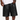 "Fangs" Embossed Leather Shorts (black)