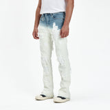 BLOT STACK DENIM (BLEACH OMBRE STONE)