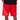 "Fangs" Embossed Leather Shorts (red)