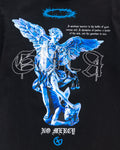 "NO MERCY" TEE (BLACK/BLUE)