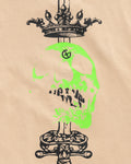 "NO MERCY" TEE (SANDWASH/ACID GREEN)