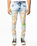 DEVASTATION DENIM (CLOUD WASH/ORANGE)
