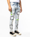 DEVASTATION DENIM (CLOUD WASH/BLACK)