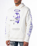 "PRAY FOR THE OPPS" HOODIE (WHITE/PURPLE)