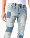 CALICO DENIM (PATCHWORK STONE WASH)