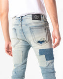 CALICO DENIM (PATCHWORK STONE WASH)