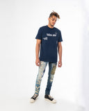 FRAGMENT DENIM (STONE/INDIGO COMBO)