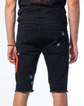 "IMPACT SHORTS" JET BLACK/RED