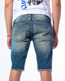"IMPACT SHORTS" STONE/BLUE