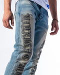 "IMPERIAL DENIM" STONE/GOLD/BLACK