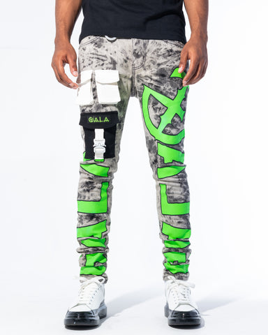 "IMPACT DENIM" ACID/GREEN