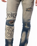 "DEAD OR ALIVE" DENIM (NAVY/STONE OMBRE)