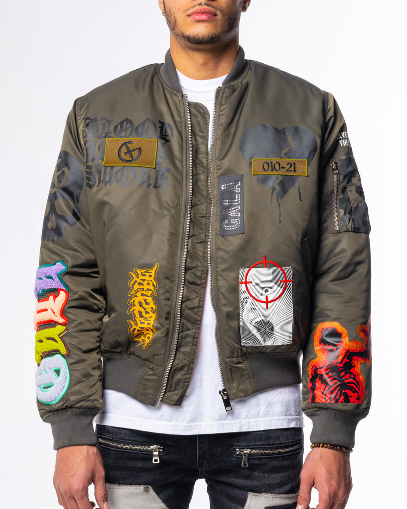 DOOMSDAY BOMBER JACKET (STEEL/CHARCOAL) – Gala Original