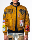 DOOMSDAY BOMBER JACKET (GOLD/SEPIA)