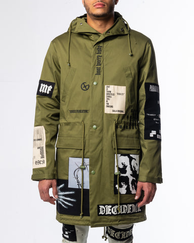 DECADENCE TRENCH COAT (OLIVE)