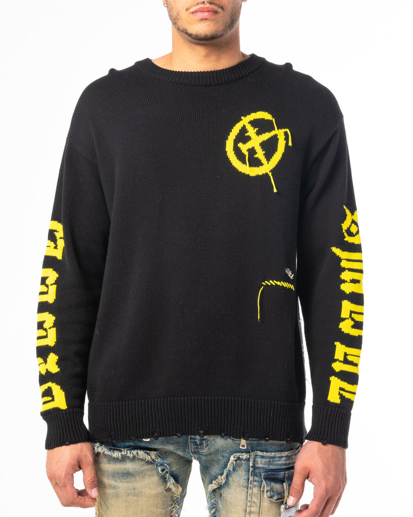 Off white sweater black on sale yellow