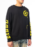 BROKEN SWEATER (BLACK/YELLOW)