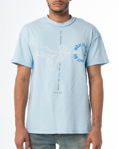 DEAD MAY NEVER DIE TEE (BABY BLUE)