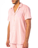 DOESN'T MATTER I'M LOADED BUTTON-UP (PINK BLUSH)