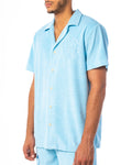 DOESN'T MATTER I'M LOADED SHIRT BUTTON-UP (BABY BLUE)
