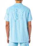 DOESN'T MATTER I'M LOADED SHIRT BUTTON-UP (BABY BLUE)