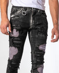 FILL THE VOID DENIM (ONYX WASH/PATCHWORK)