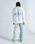 EGO MUST DIE THERMAL L/S TEE (WHITE/WHITE)