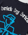 BRICK BY BRICK TEE (NAVY)